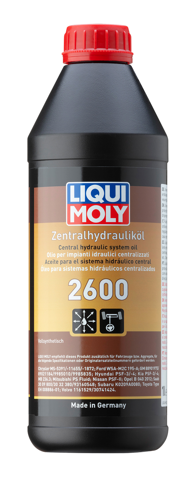 Aceite O Liquido De Dirección Sintético 2600 Liqui Moly 1lt