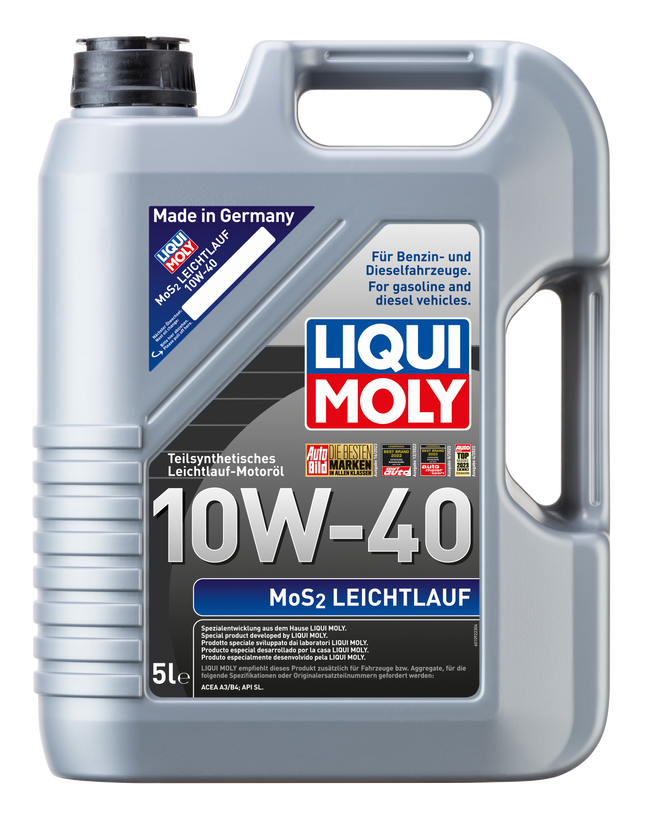Aceite Para Motor Mos2 Leichtlauf 10w40 Liqui Moly 5lts