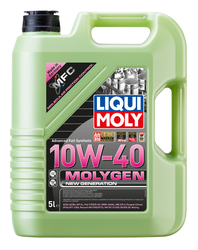 Aceite De Motor Molygen 10w40 Liqui Moly 5lt